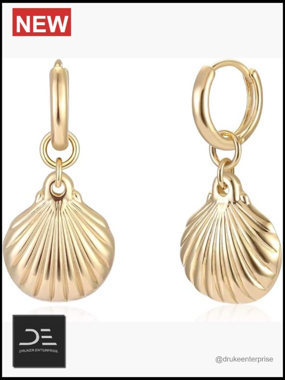 Gold Plated Huggie Hoop Dangle Drop Earrings Hypoallergenic Small Simple